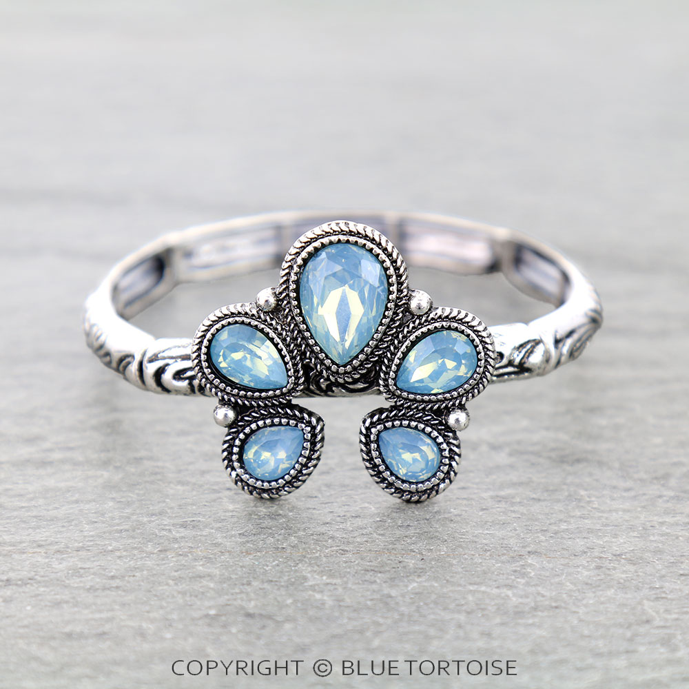 Western Squash Blossom Filigree Stretch Bracelet