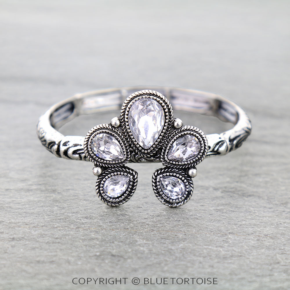 Western Squash Blossom Filigree Stretch Bracelet