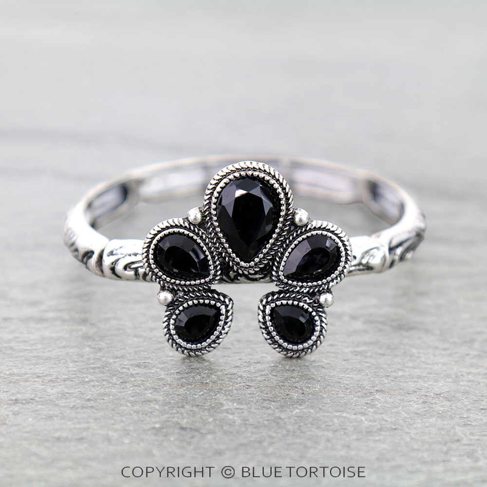 Western Squash Blossom Filigree Stretch Bracelet