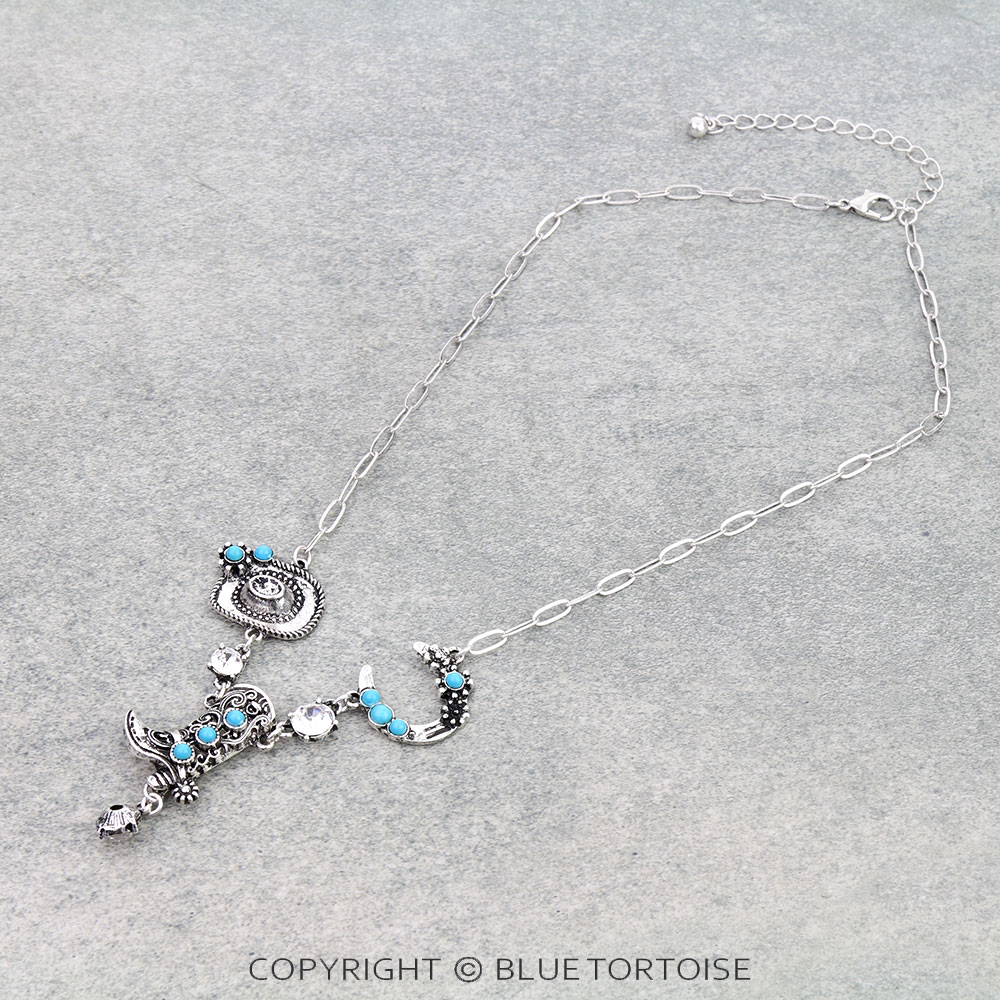 Western Rodeo Theme Necklace