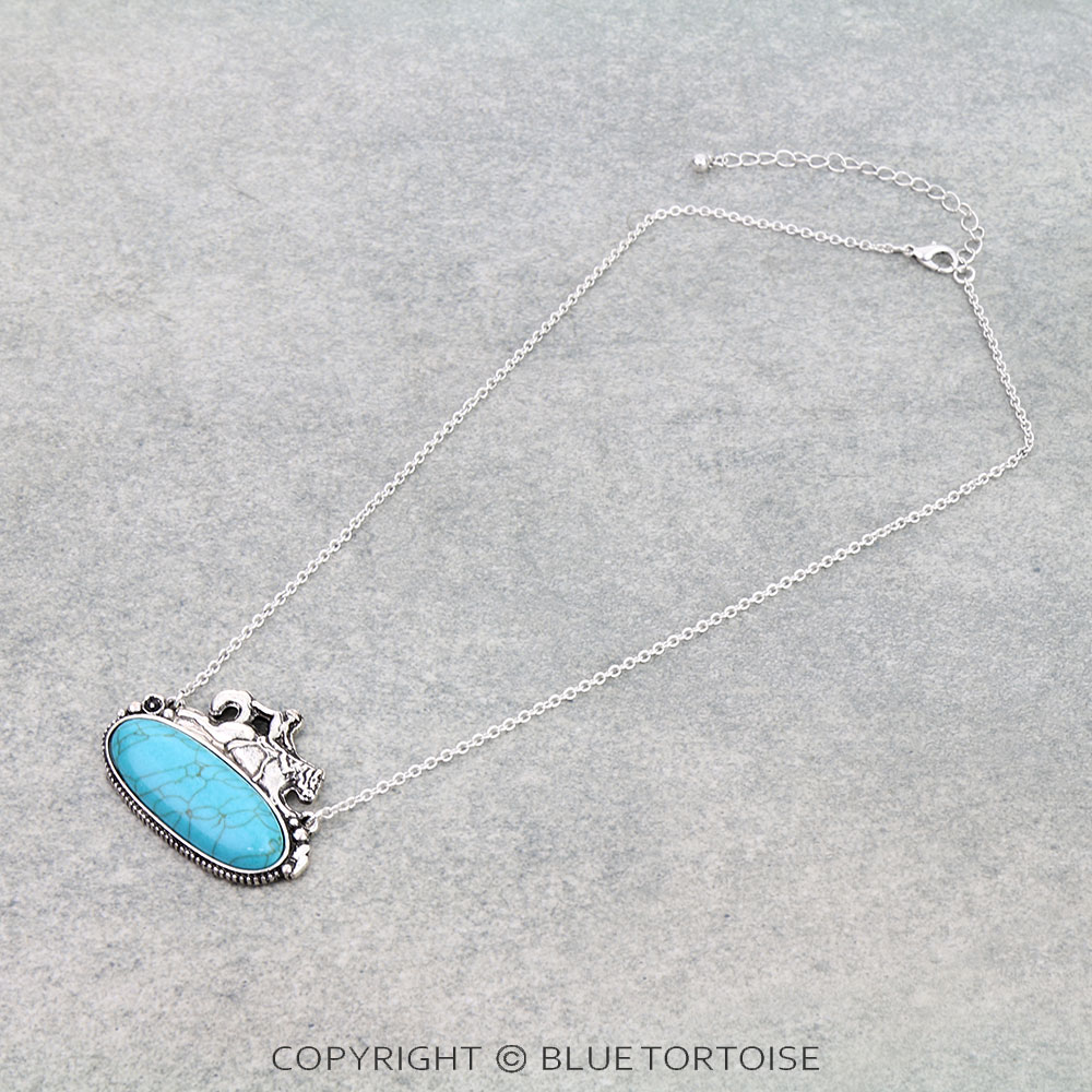 Western Rodeo Stone Necklace