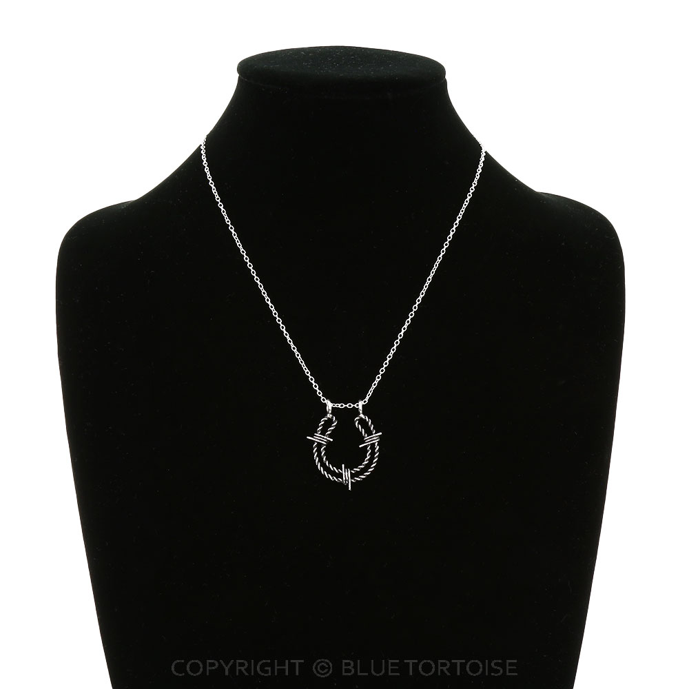 Western Twisted TXR Horse Groove Necklace - Image 2