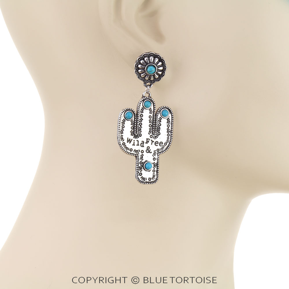 Wild & Free Cactus Stud Earrings - Image 2