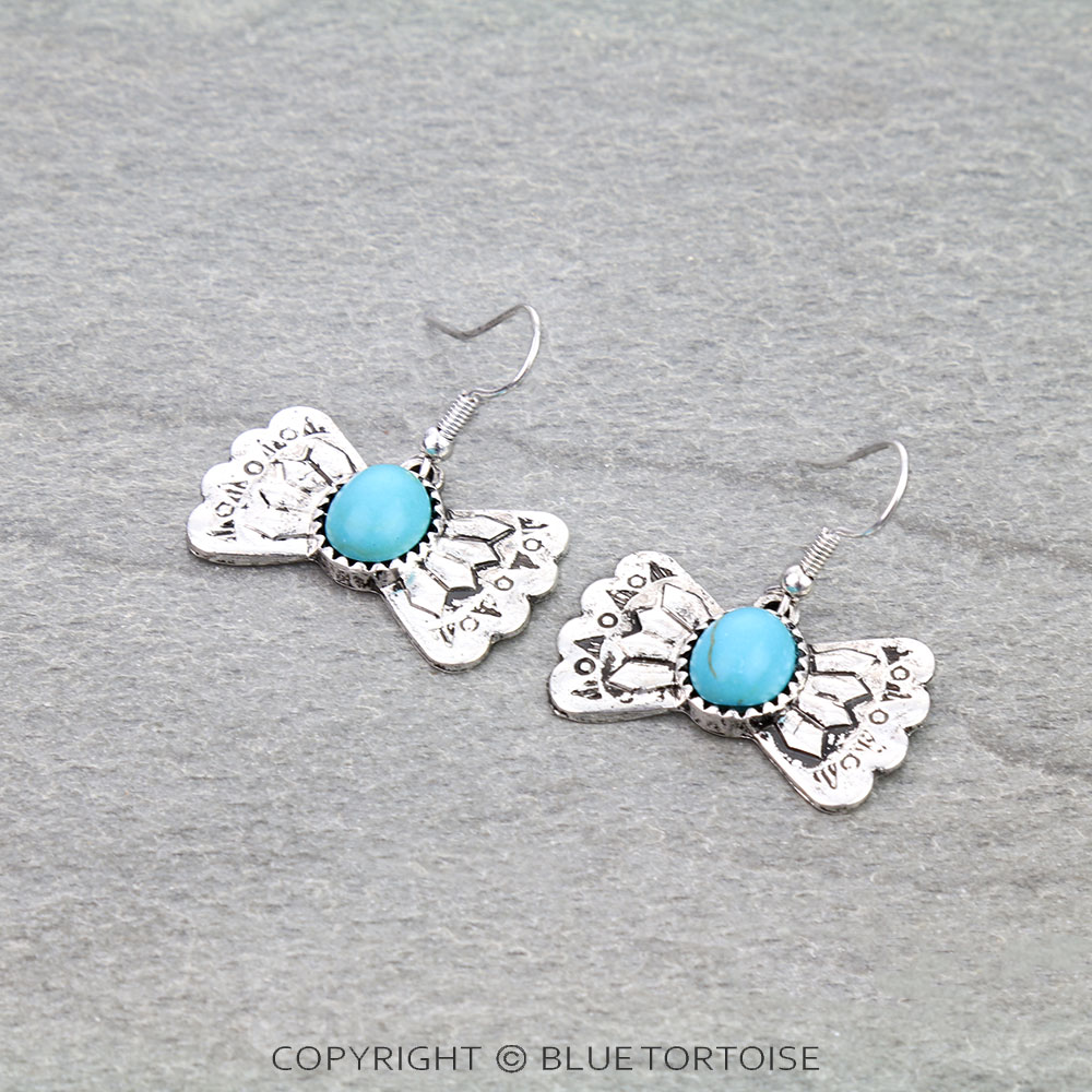 Western Mini Bow Dangle Earrings