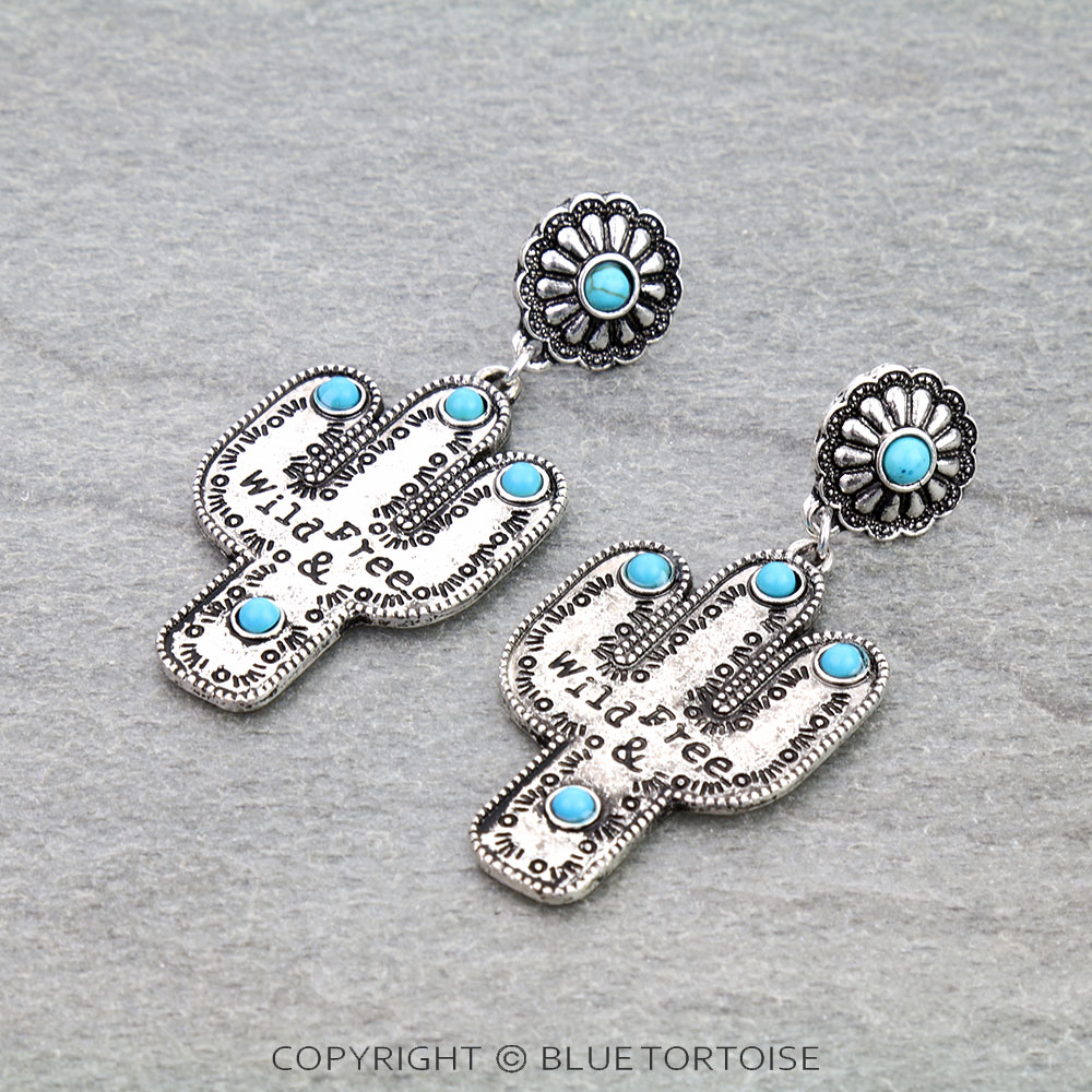 Wild & Free Cactus Stud Earrings