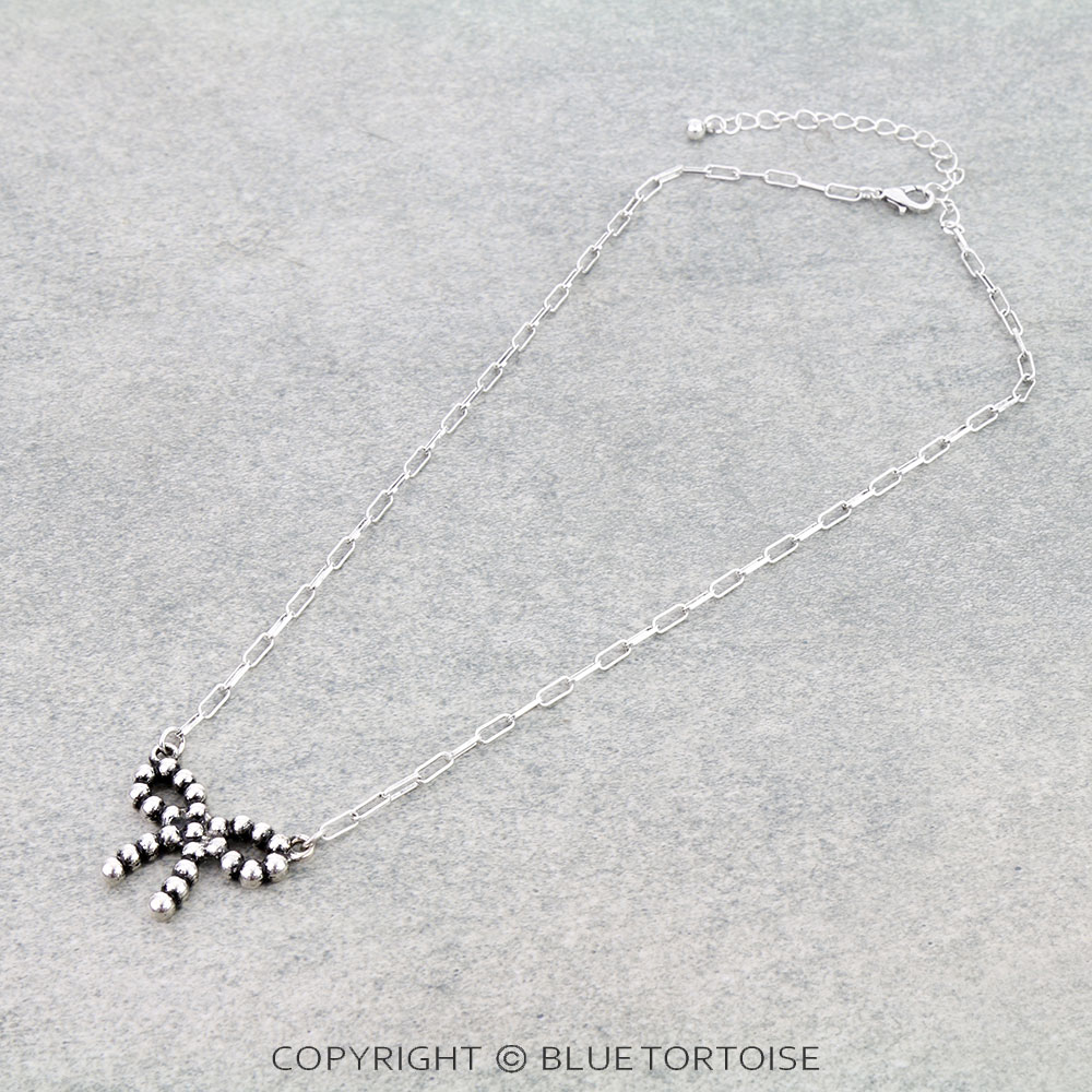 Western Bubble Bow Necklace