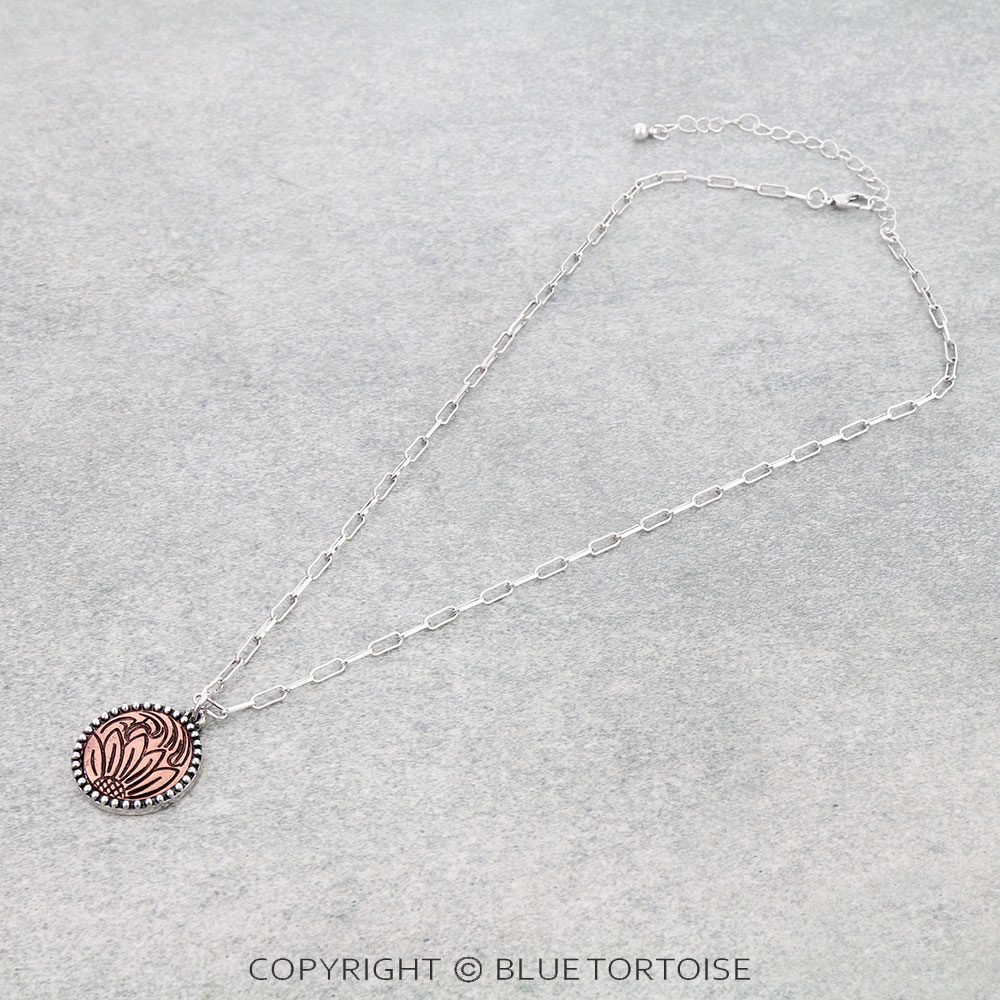 Western Dainty Sunflower Necklace