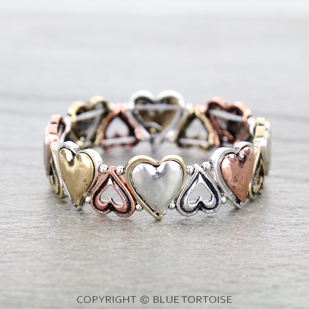 Western Heart Stretch Bracelet