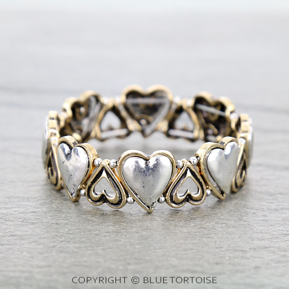 Western Heart Stretch Bracelet