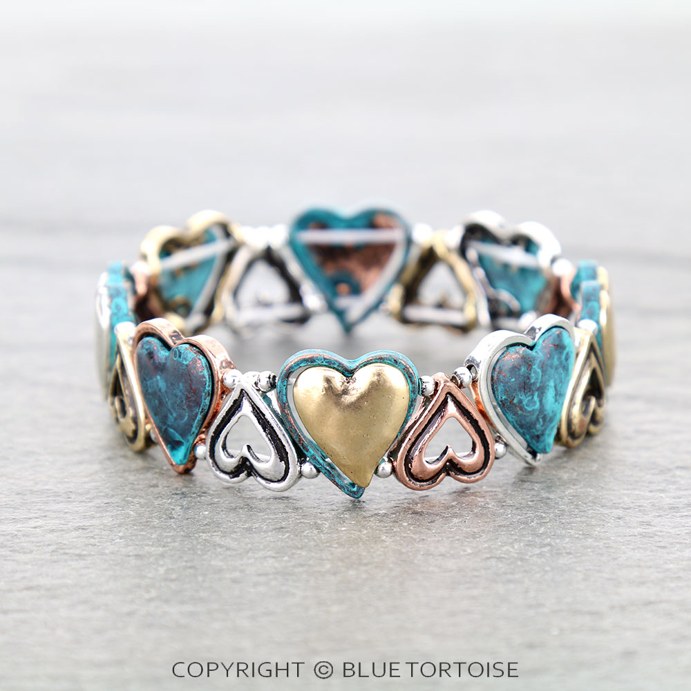 Western Heart Stretch Bracelet