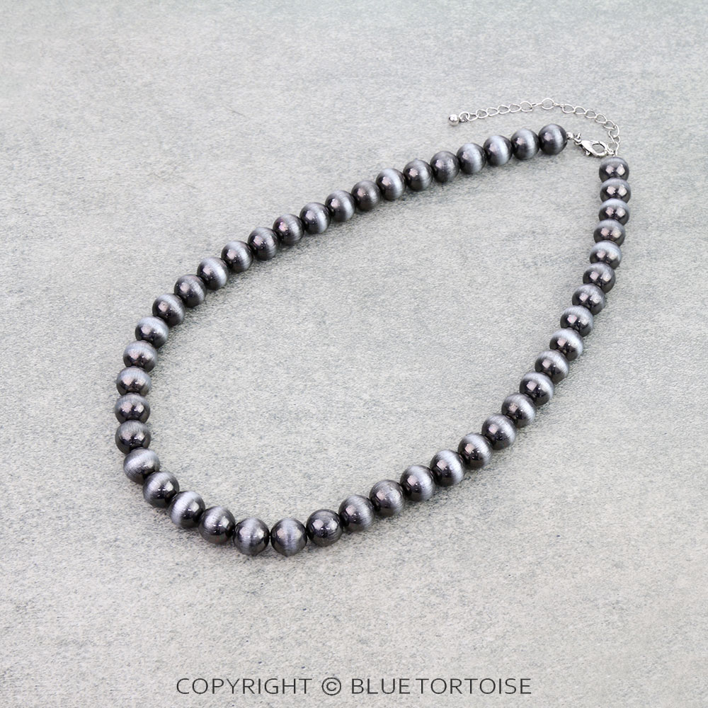 Western Bead Necklace - Round 10mm