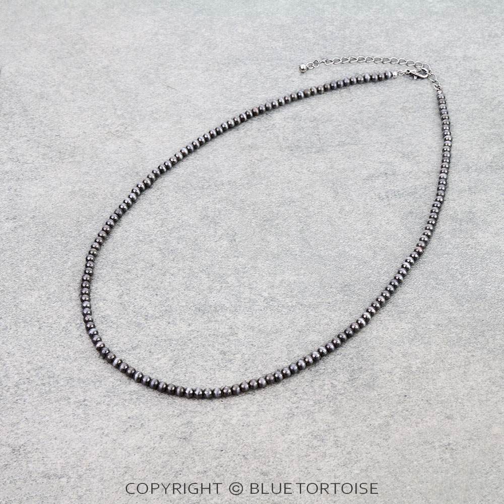Western Bead Necklace - Round 4mm