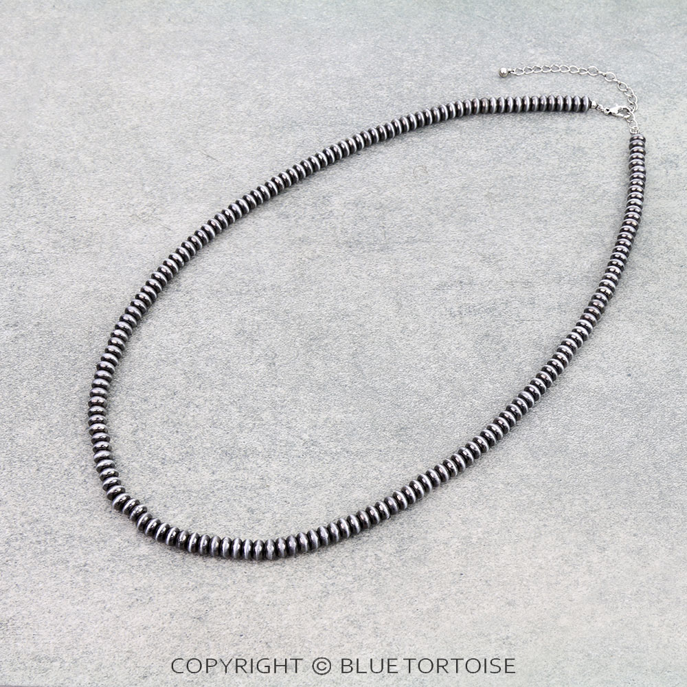 Western Bead Necklace - Saucer 6mm