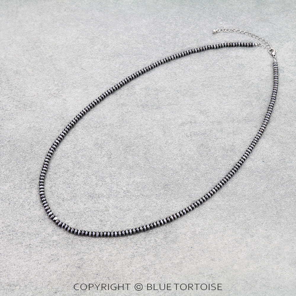 Western Bead Necklace - Saucer 4mm
