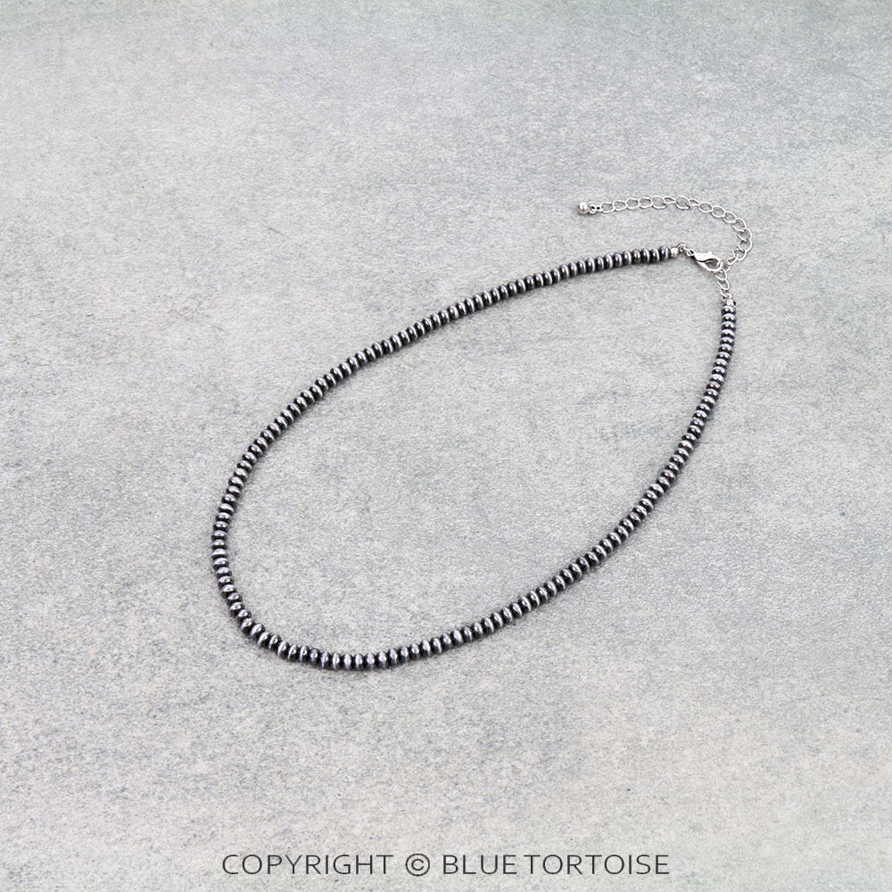 Western Bead Necklace - Saucer 4mm