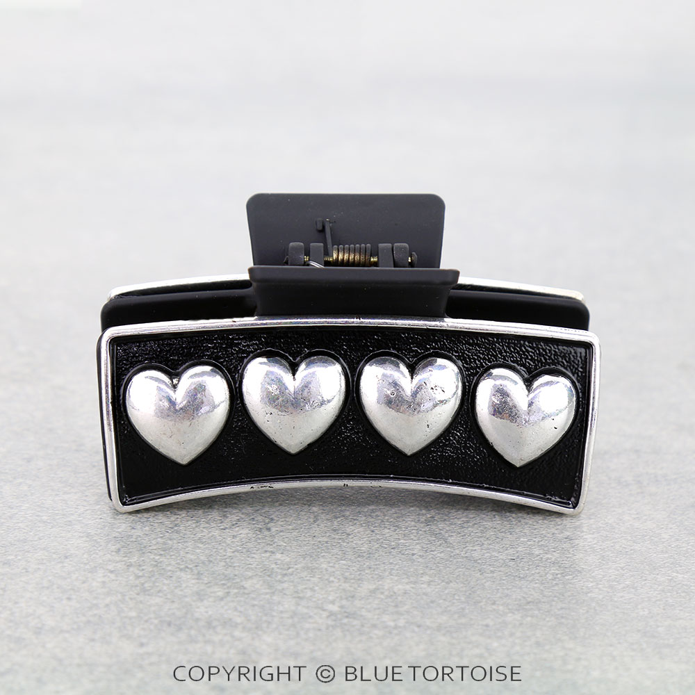 Western Heart Bubble Hair Claw Clip - Image 2