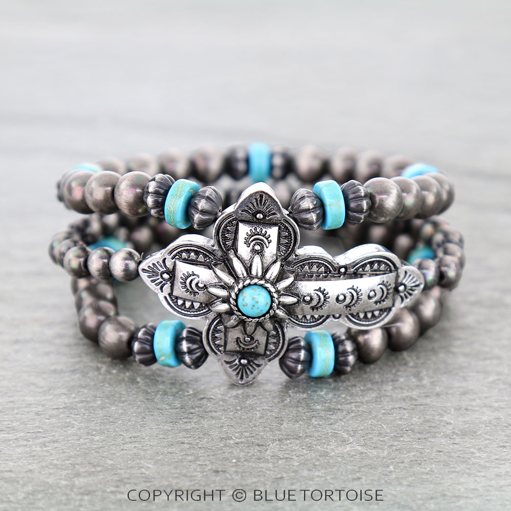 Western Cross Stretch Bracelet