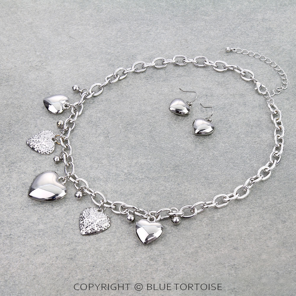 Western Heart Statement Necklace Set