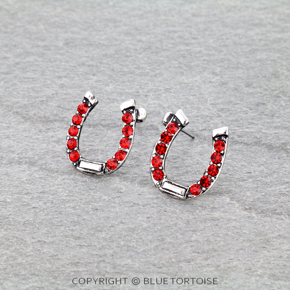 Western Horseshoe Stud Earrings