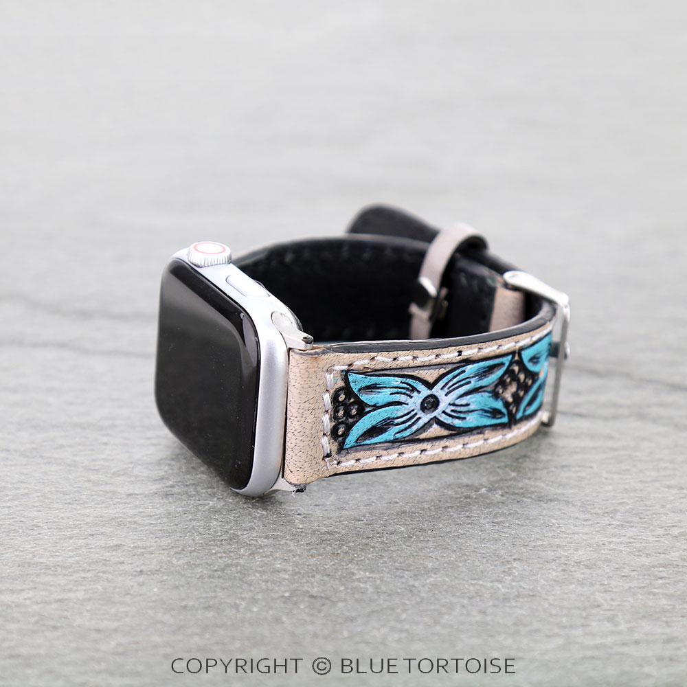 Western Style Genuine Leather Apple Watch Band - Image 2
