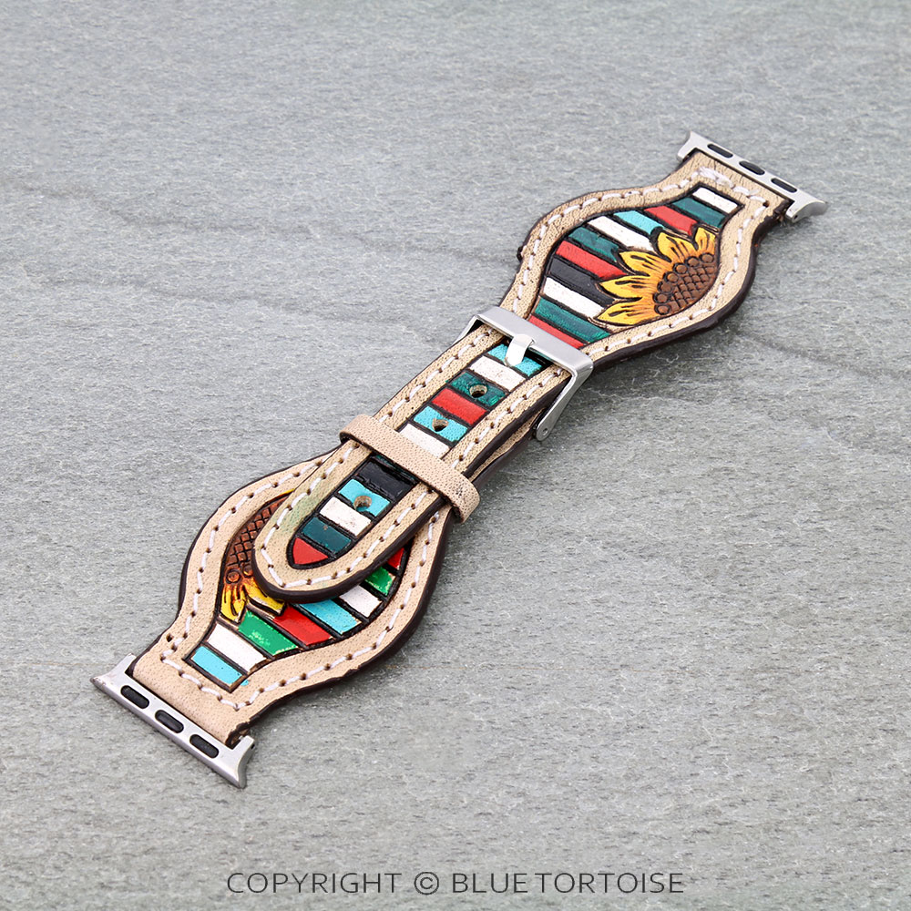 Western Style Genuine Leather Apple Watch Band
