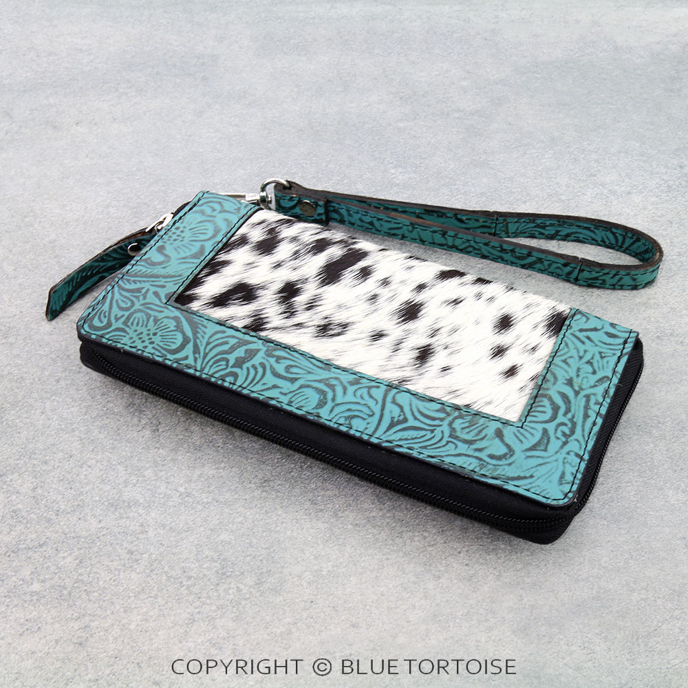 Western Cowhide Clutch - Concho - Image 2