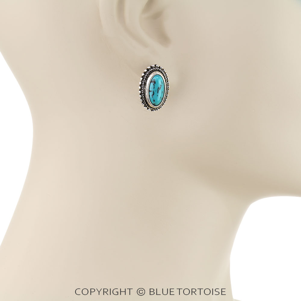 6 Pair Western Design Stud Earring Set - Image 2