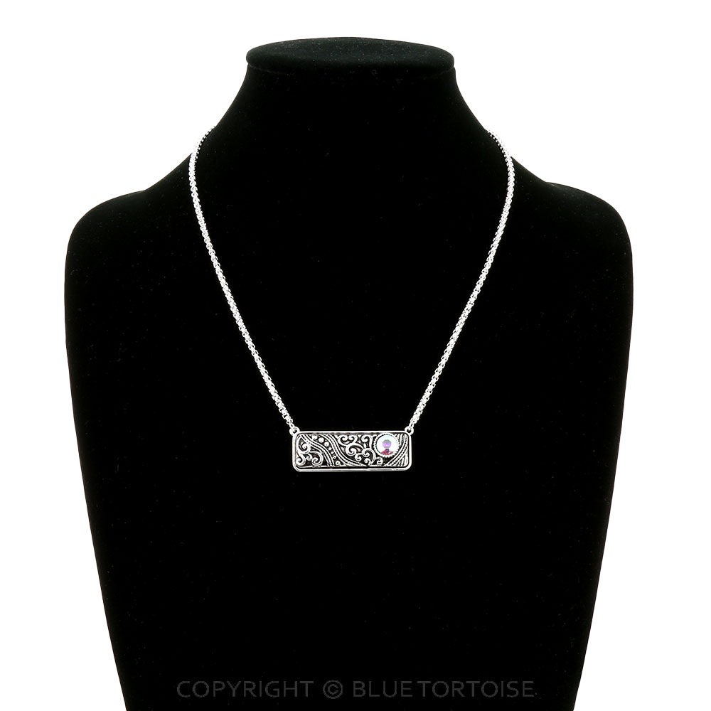 Western Filigree Bar Necklace - Image 2