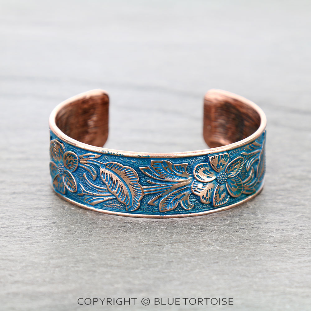 Western Flower Pattern Cuff Bracelet