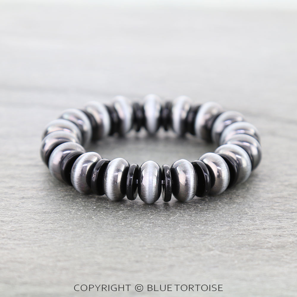 Western Bead Stretch Bracelet - Saucer 12.5mm