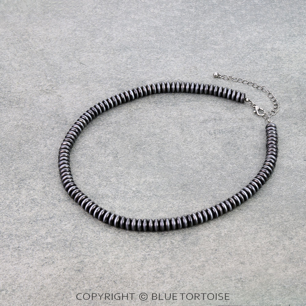 Western Bead Necklace - Saucer 8mm