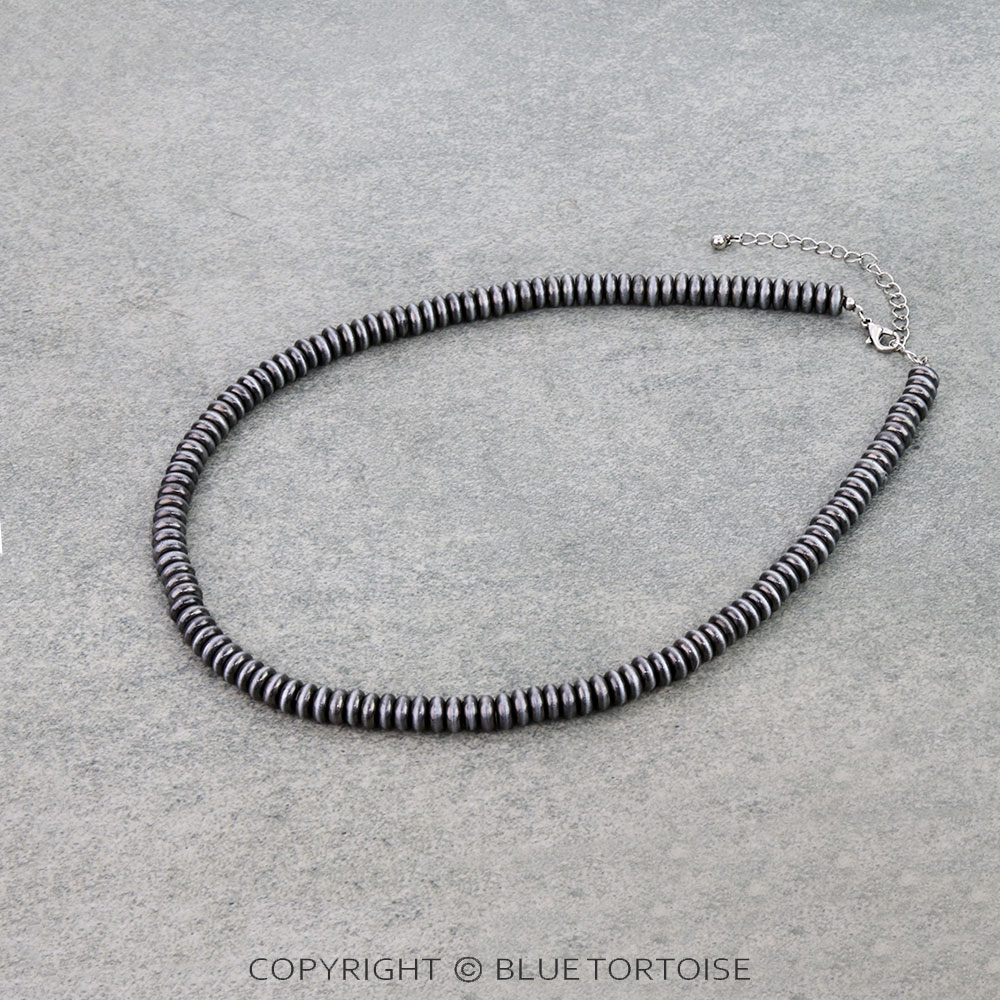 Western Bead Necklace - Saucer 8mm