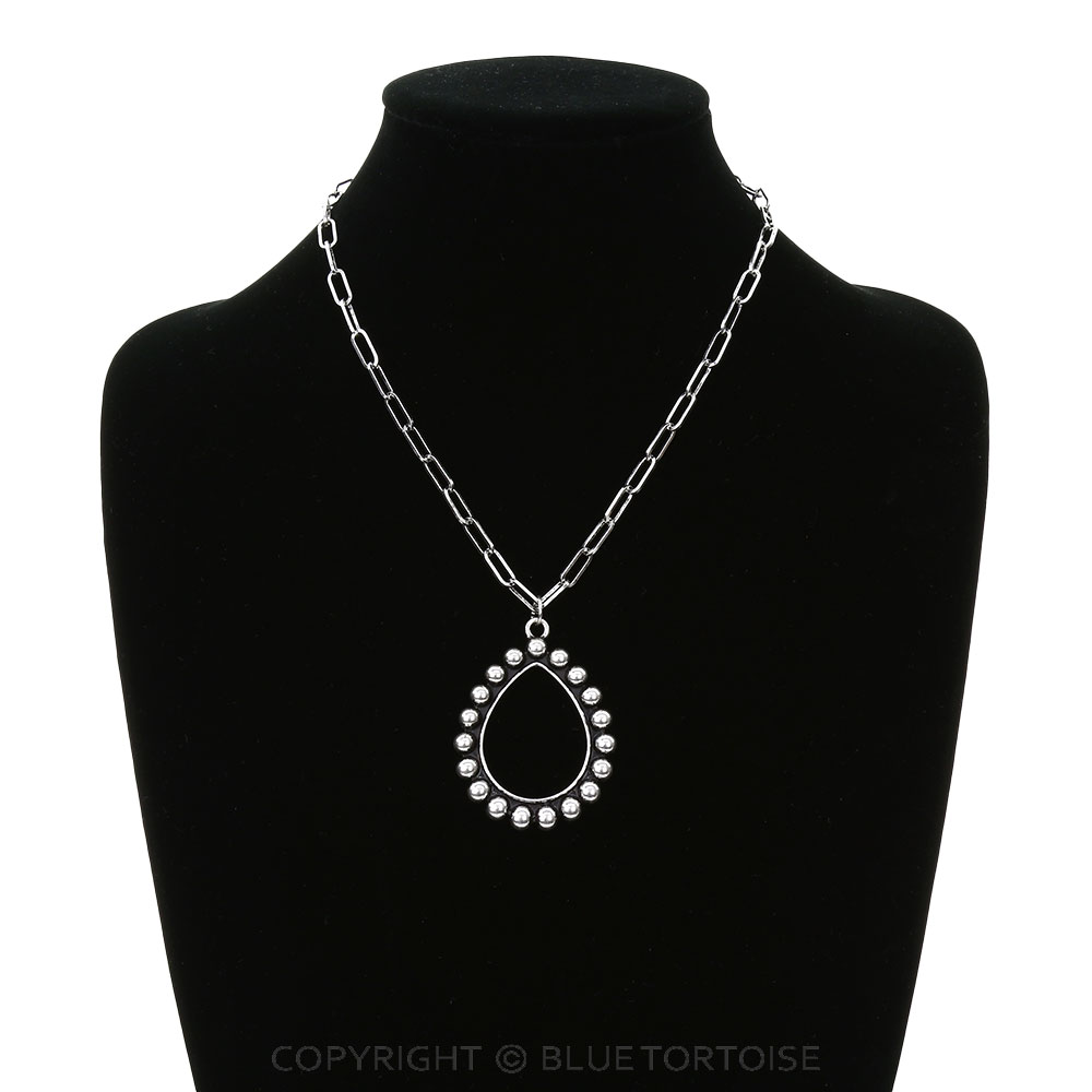 Western Teardrop Bubble Necklace - Image 2