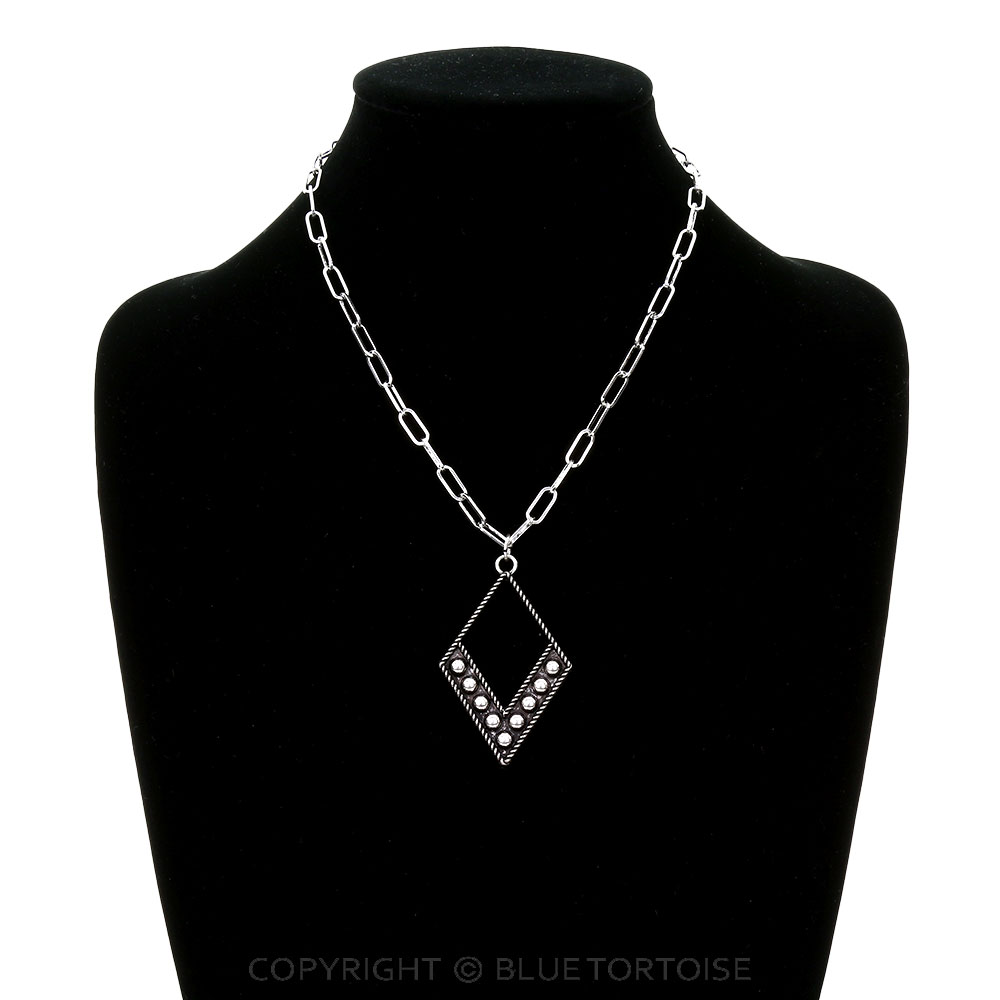 Western Diamond Bubble Necklace - Image 2