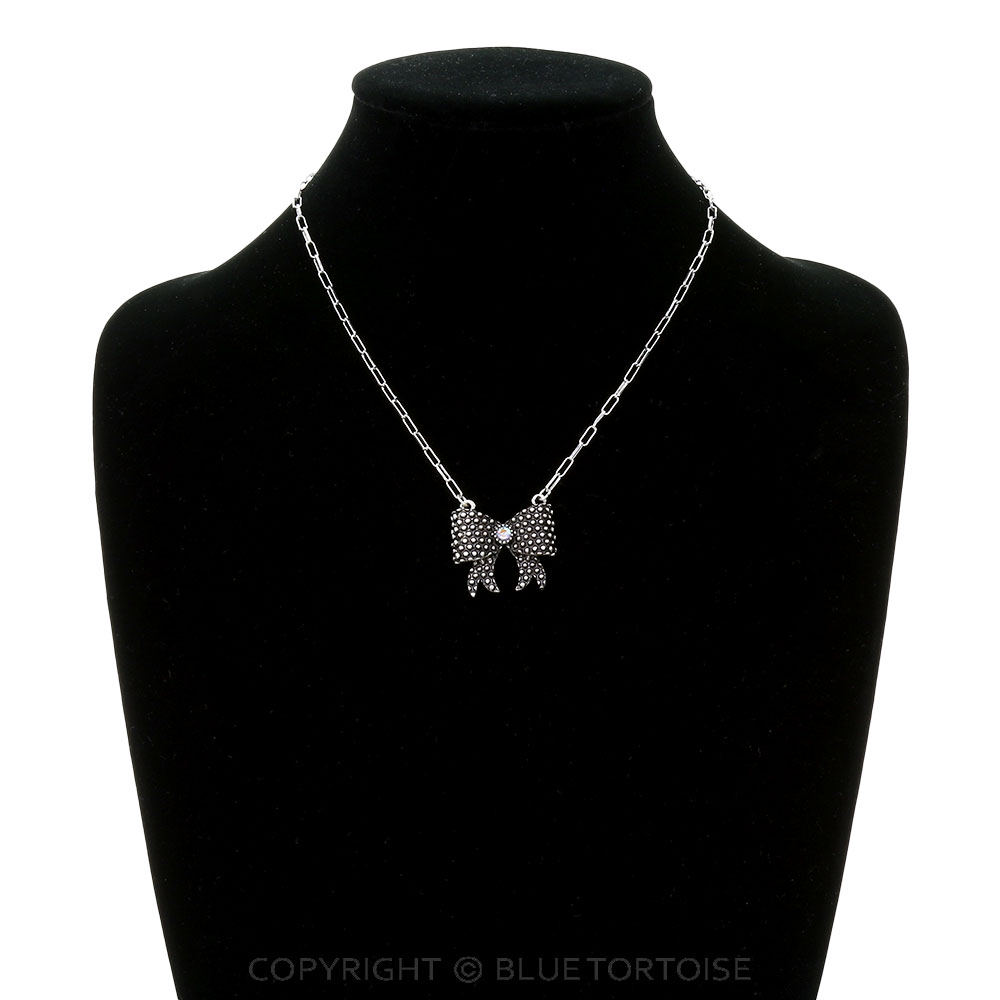 Western Bow Dot Bubble Necklace - Image 2