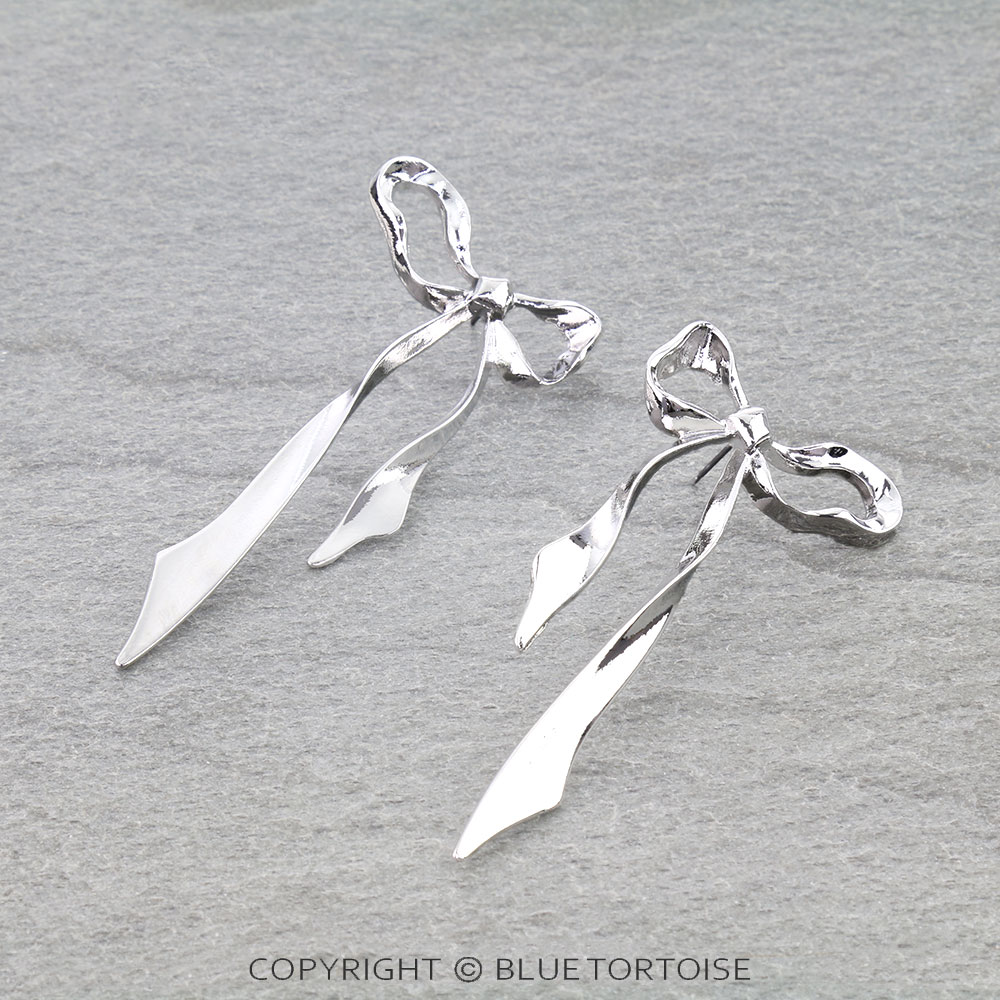 Western Long Bow Stud Earrings