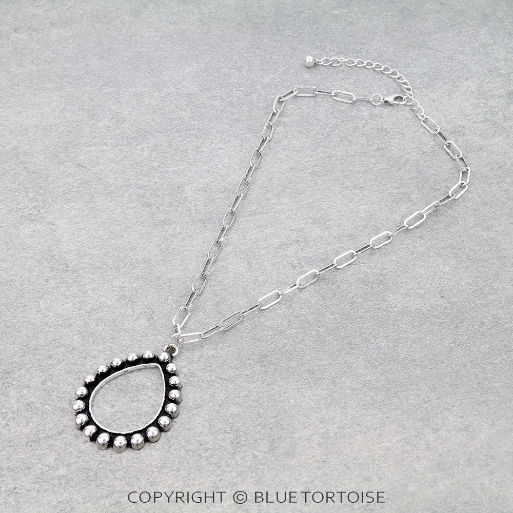 Western Teardrop Bubble Necklace