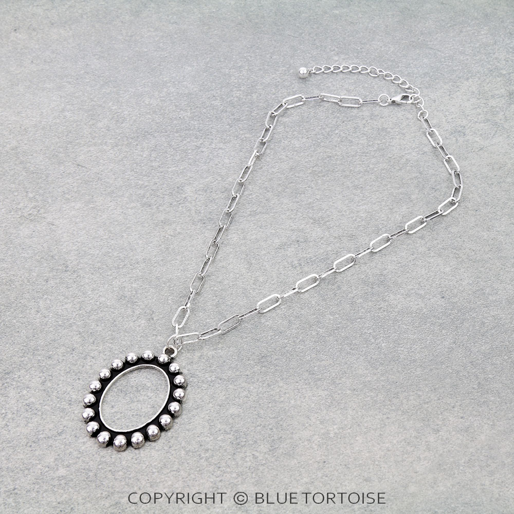 Western Oval Bubble Necklace
