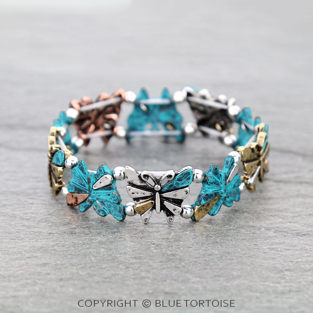 Western Butterfly Stretch Bracelet
