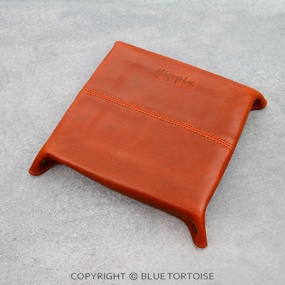 Handmade Genuine Leather Tooled Jewelry Tray - Card - Image 2