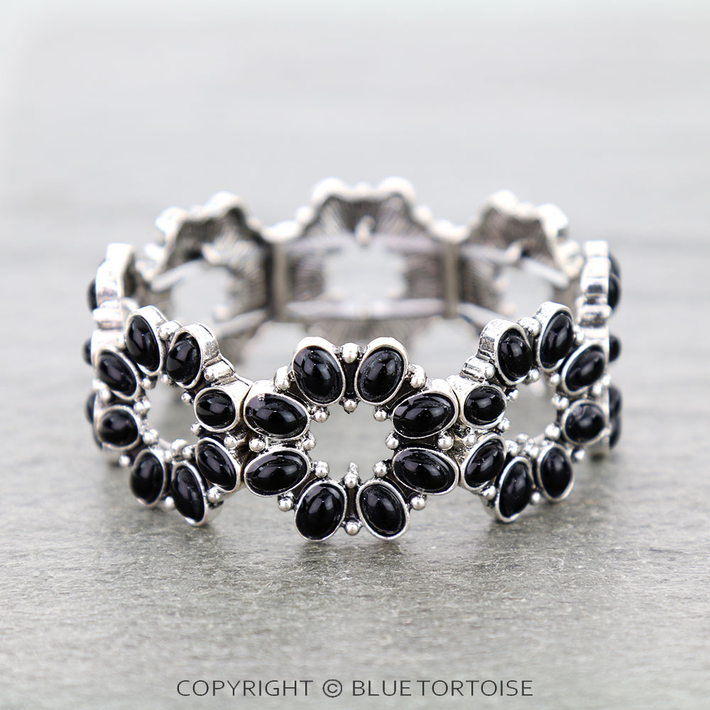 Western Style Stone Stretch Bracelet