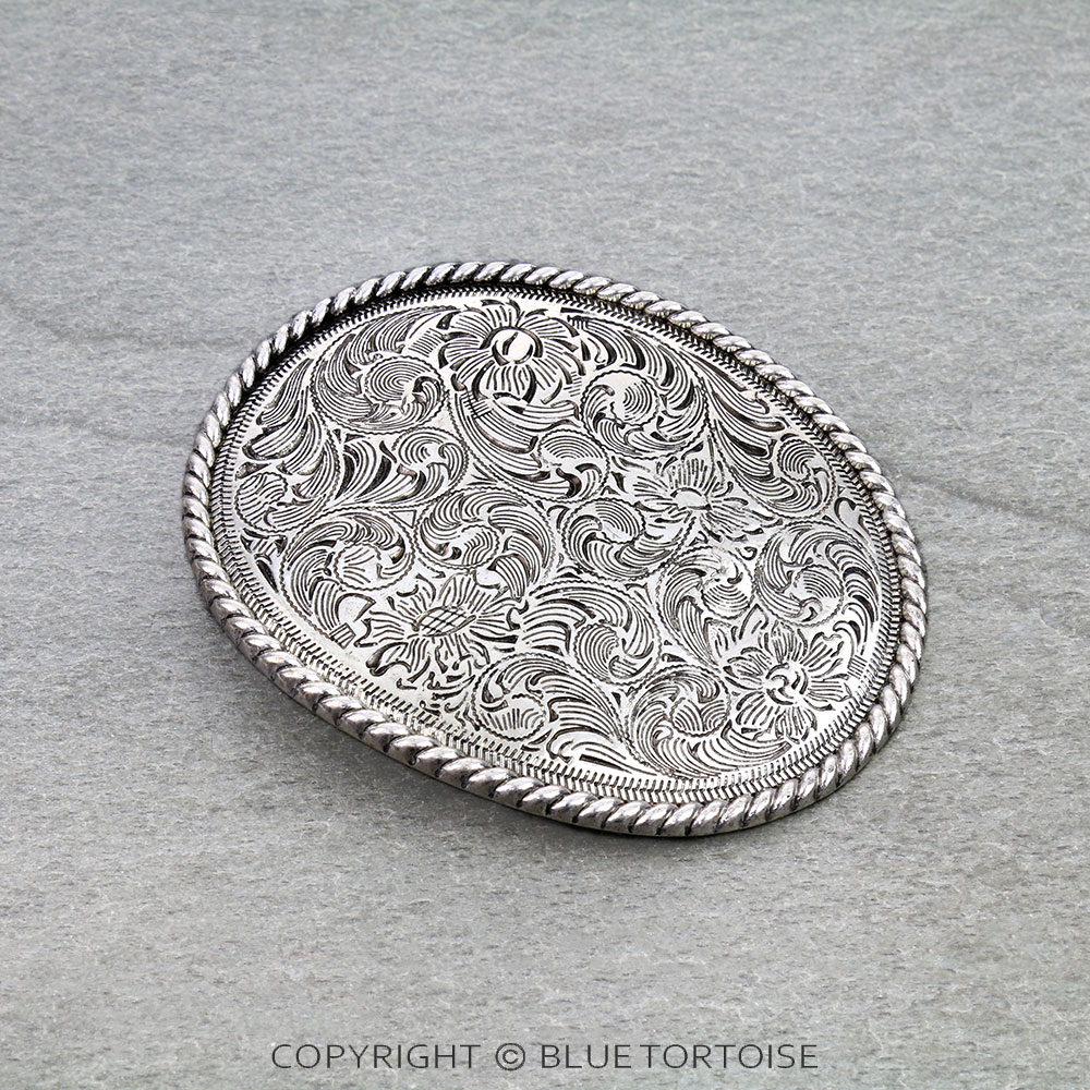 Western Rope TXR Filigree Belt Buckle