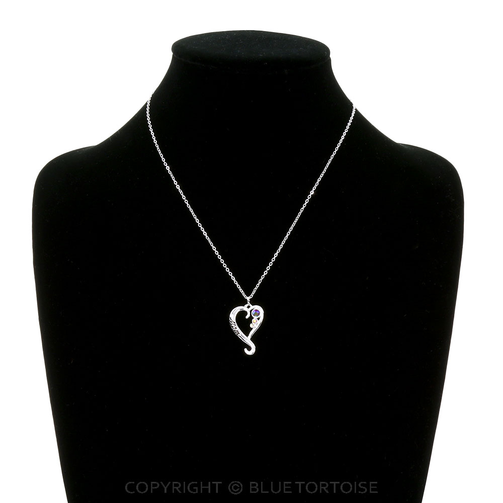 Family Insp "MOM" Heart Necklace - Image 2