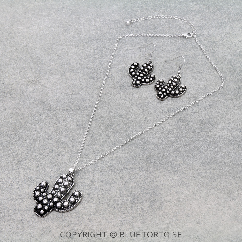 Western Ball TXR Cactus Necklace Set