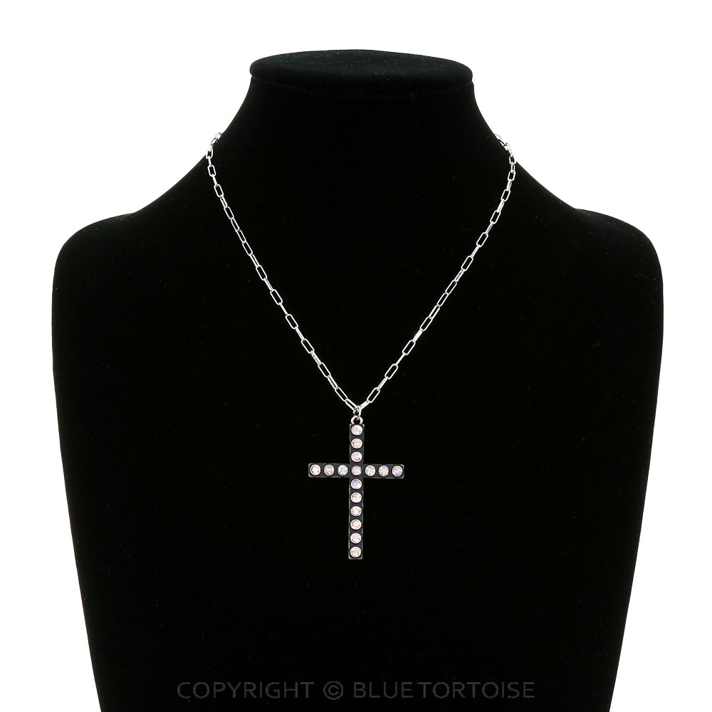 Western Bubble Cross Necklace - Image 2