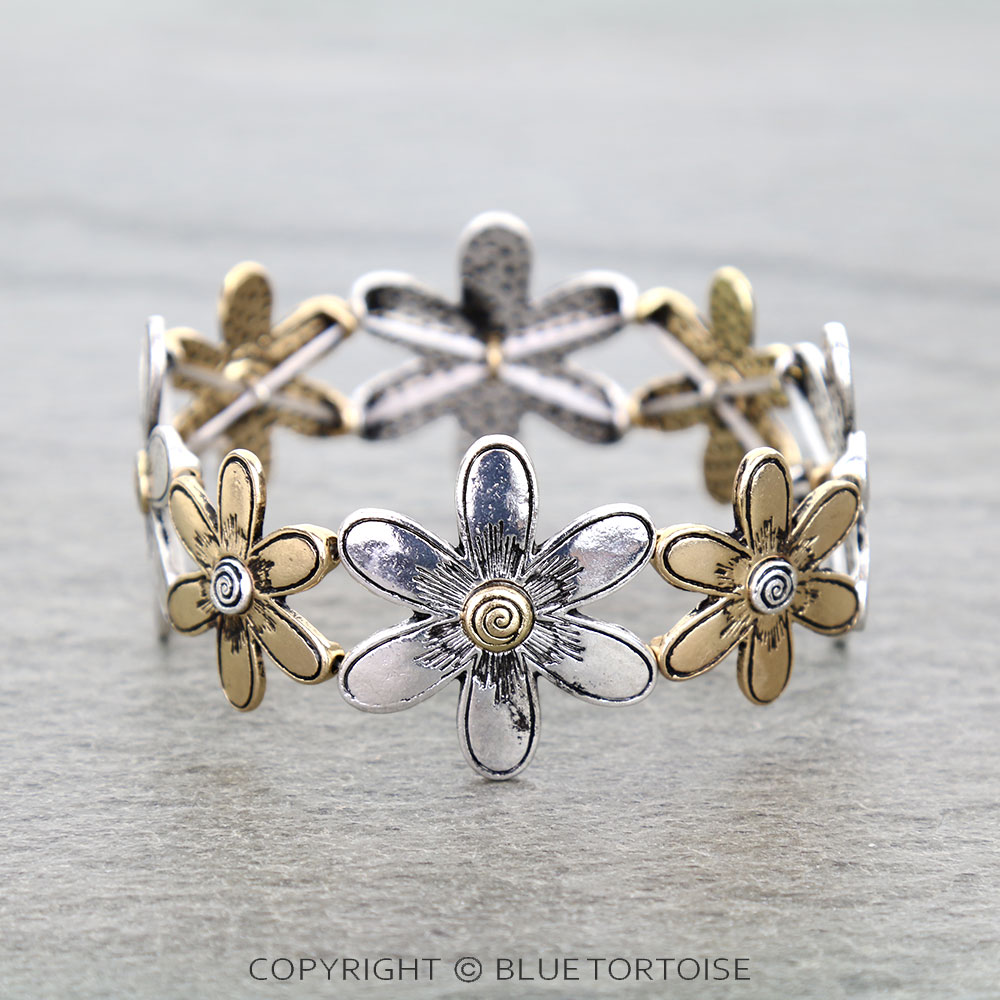 Western Flower Stretch Bracelet