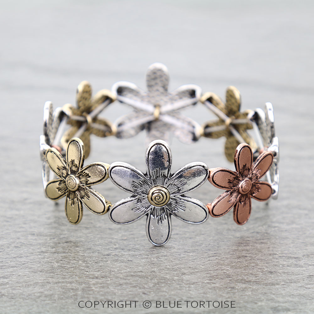Western Flower Stretch Bracelet