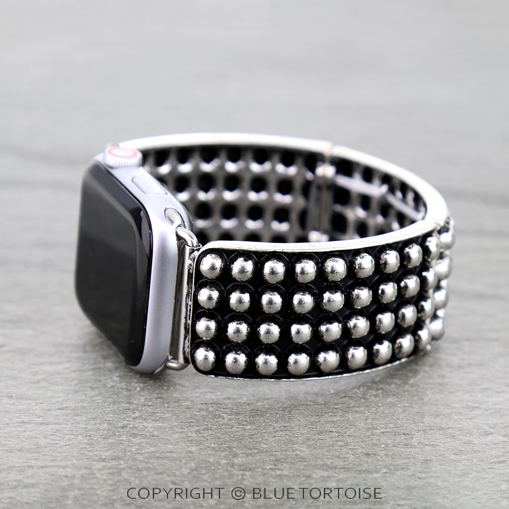 Large Western Dot Bubble Stretch Apple Watch Band - Image 2