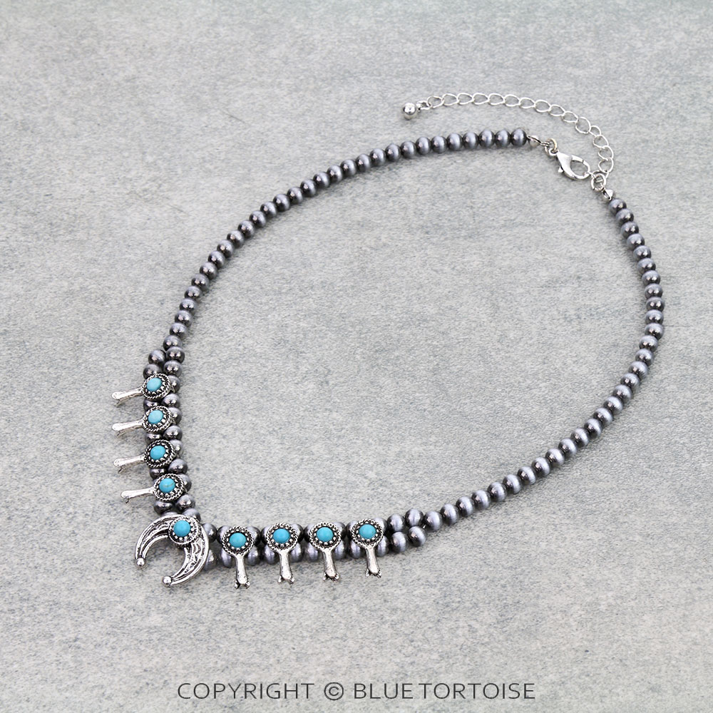 Western Small Squash Blossom Necklace