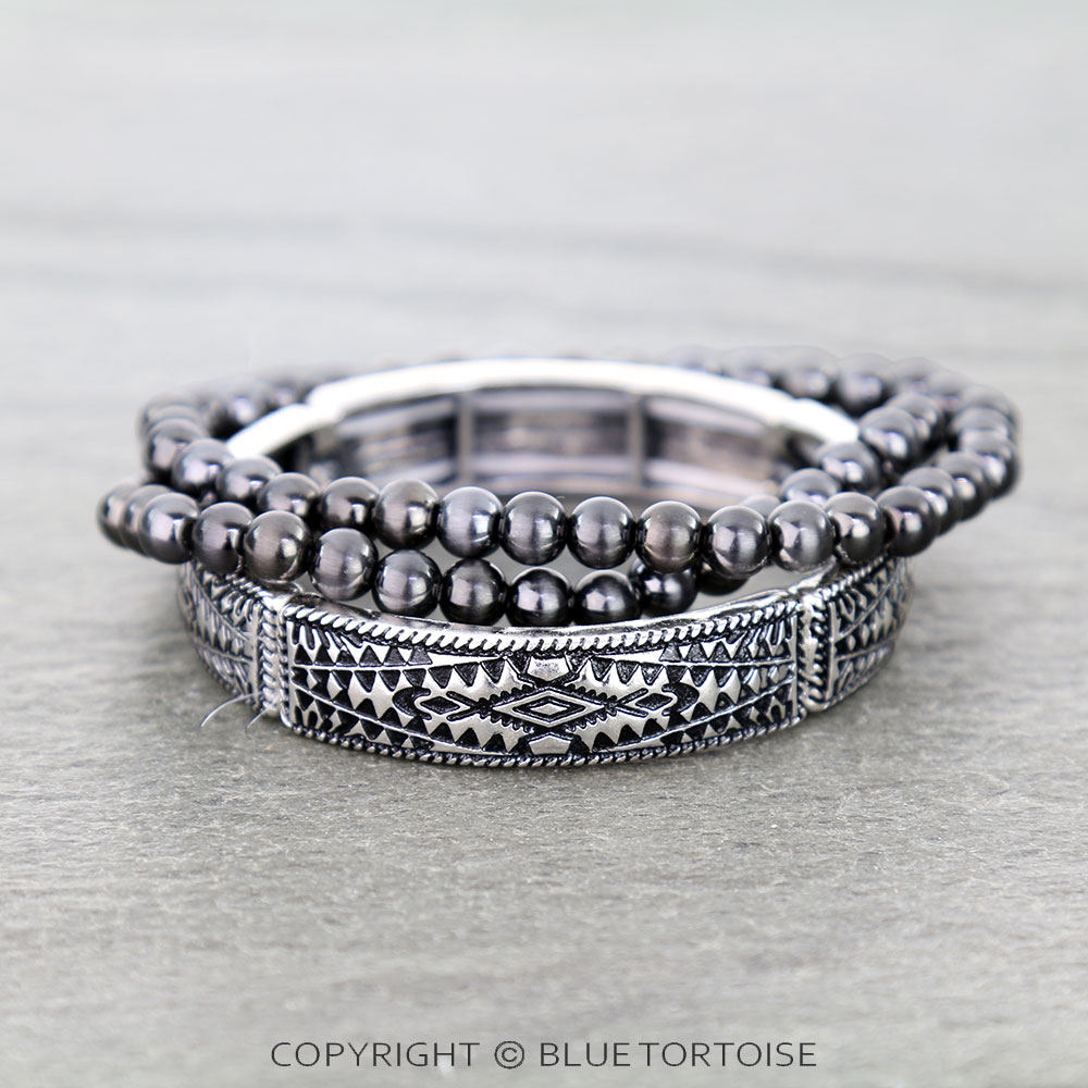 Western Aztec Stackable Bracelets